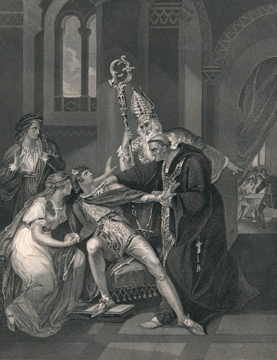 Edwy y Elgiva, mediados del siglo XIX de J. Rogers