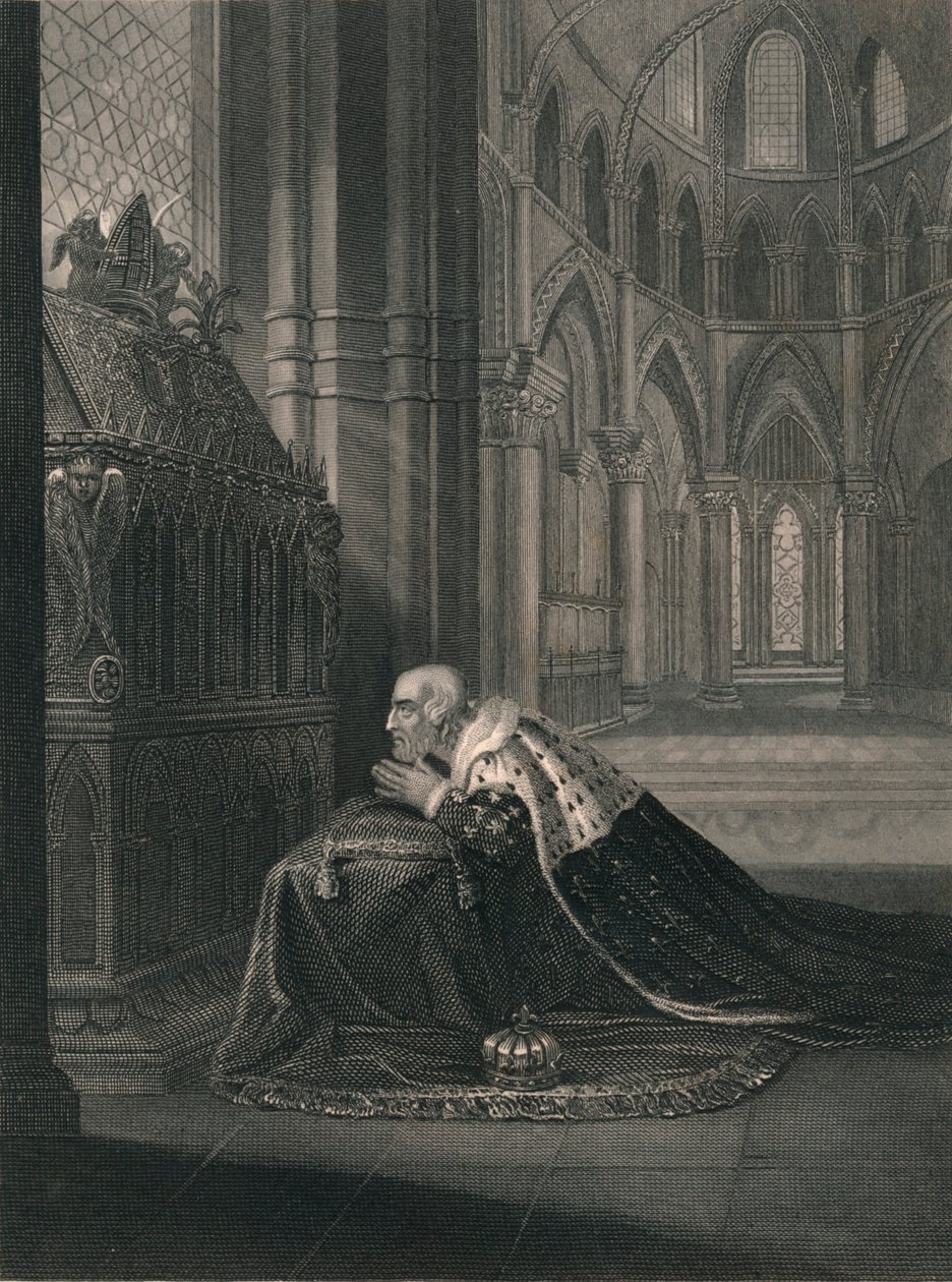 Luis VII, Rey de Francia, ante la tumba de Becket de J. Rogers