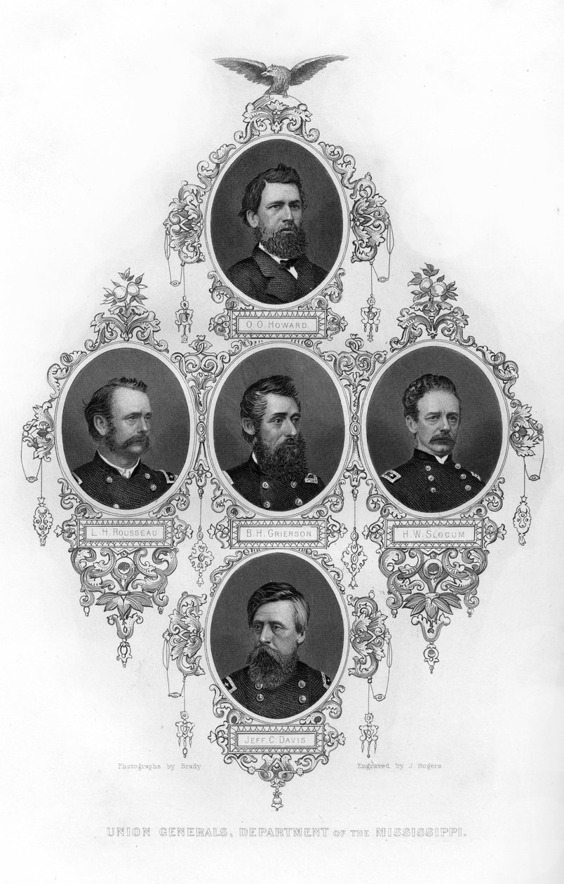 Generales de la Unión del Departamento del Mississippi, Guerra Civil Americana, 1862-1867 de J. Rogers