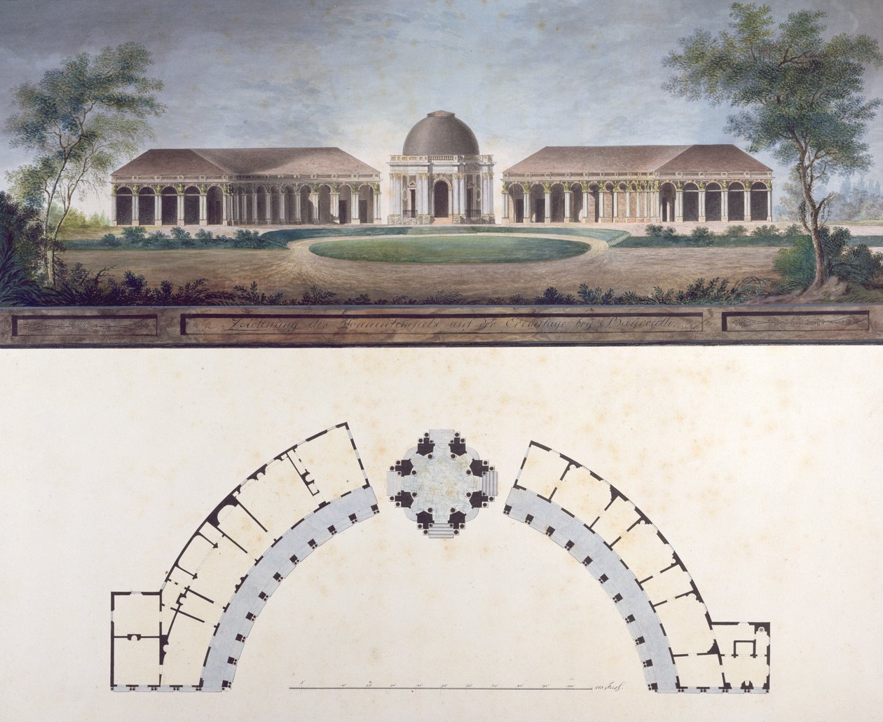 El Templo del Sol en la Ermita de Bayreuth c.1780 de J. Saher