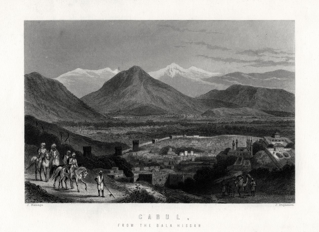 Cabul, desde el Bala Hissar, 1883 de J. Stephenson