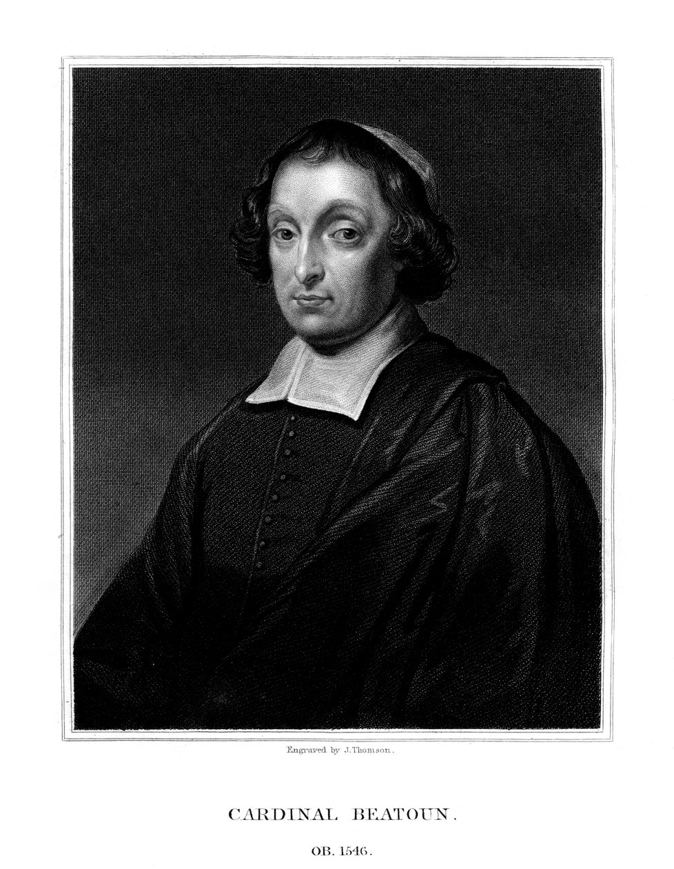Cardenal David Beaton, Arzobispo de St Andrews, 1825 de J. Thomson