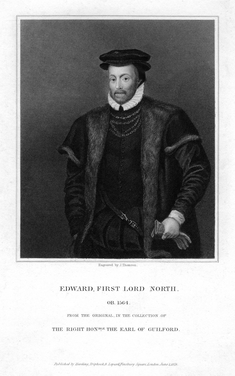 Edward North c1496-1564, 1er Lord North, 1825 de J. Thomson