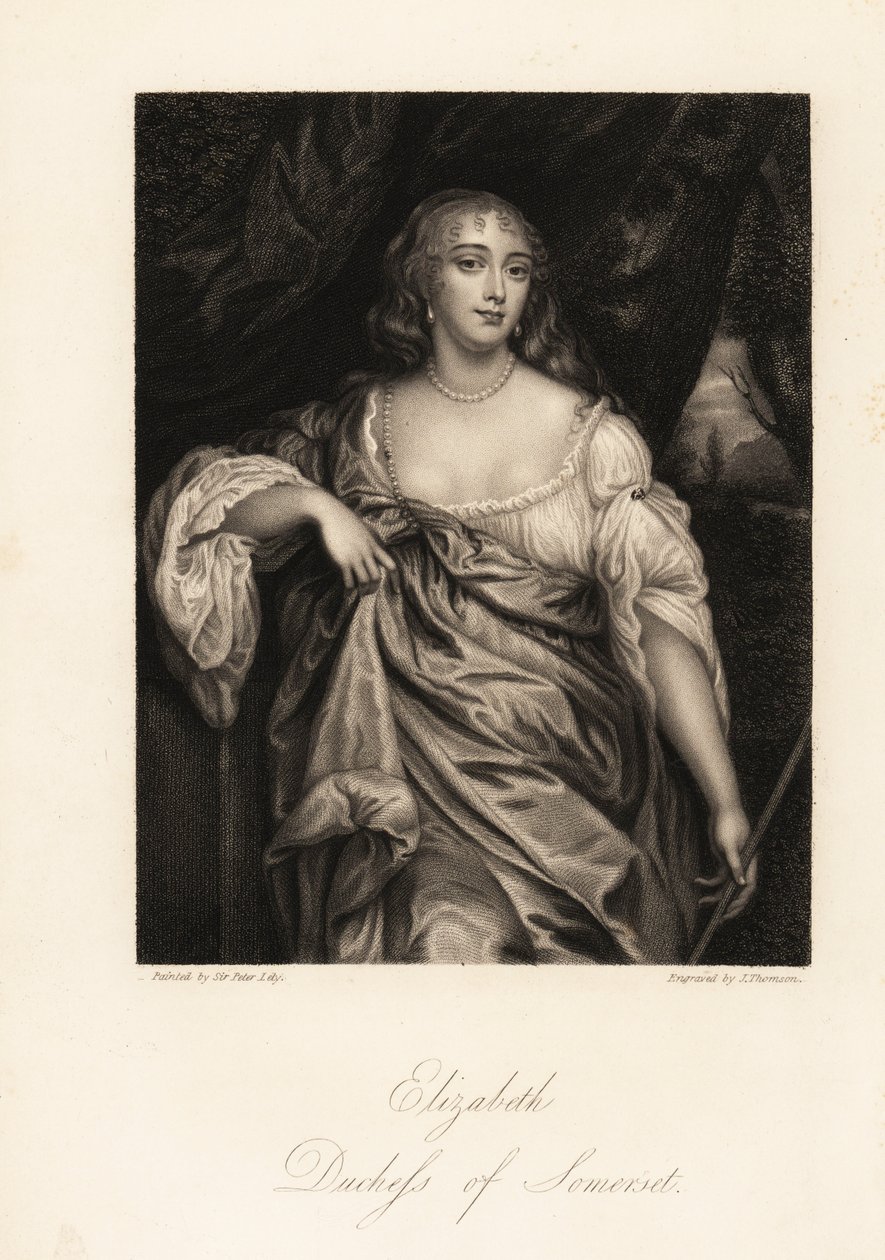 Retrato de Lady Elizabeth Seymour, Duquesa de Somerset, anteriormente Elizabeth Percy, heredera y amiga de la Reina Ana de J. Thomson