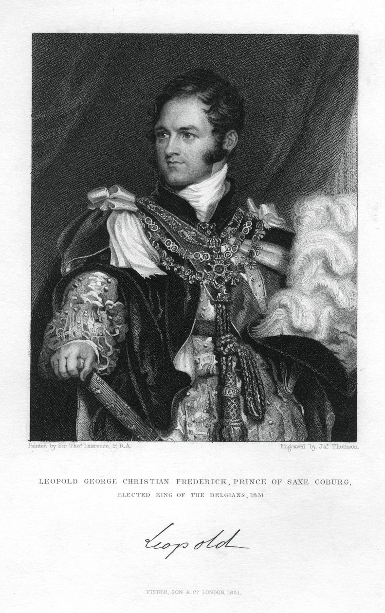 Príncipe Leopoldo de Sajonia-Coburgo-Saalfeld, 1831 de J. Thomson