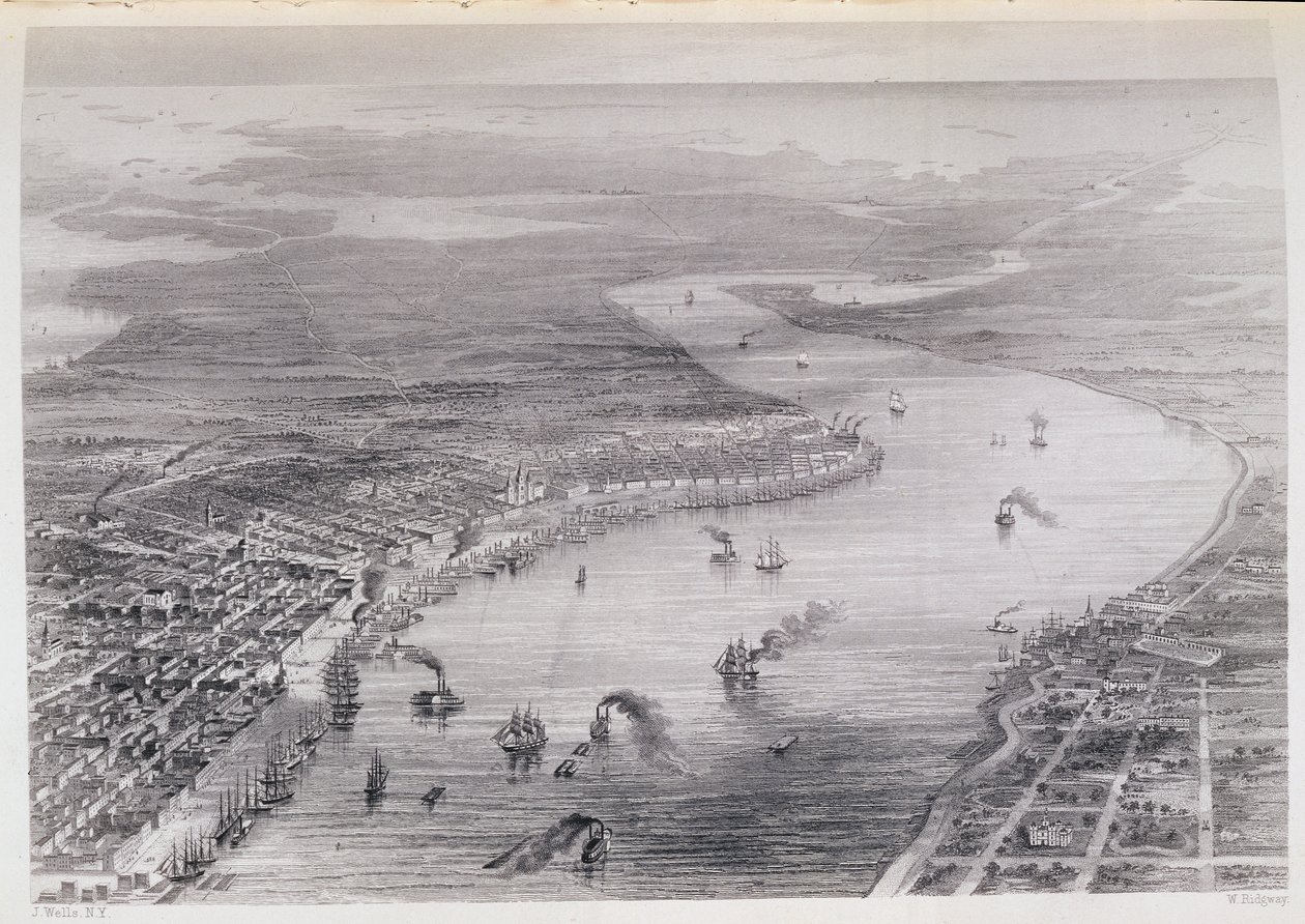 Vista aérea de Nueva Orleans, de 
