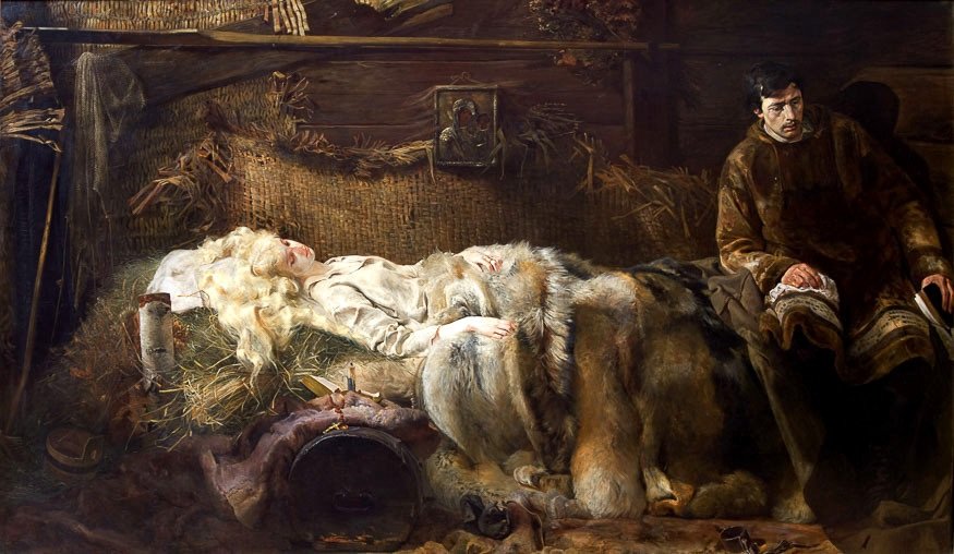 Muerte de Ellenai de Jacek Malczewski