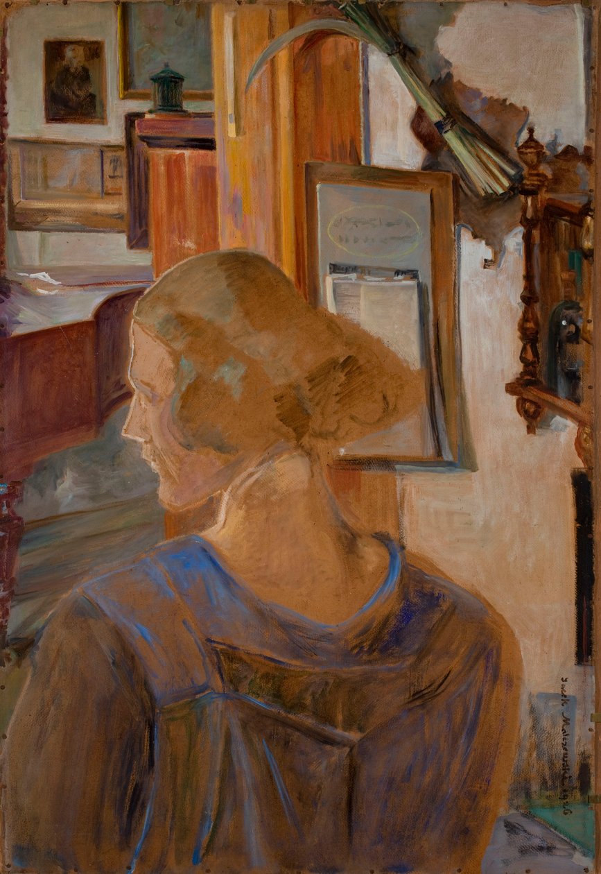 Julia, la hija del artista de Lusławice de Jacek Malczewski