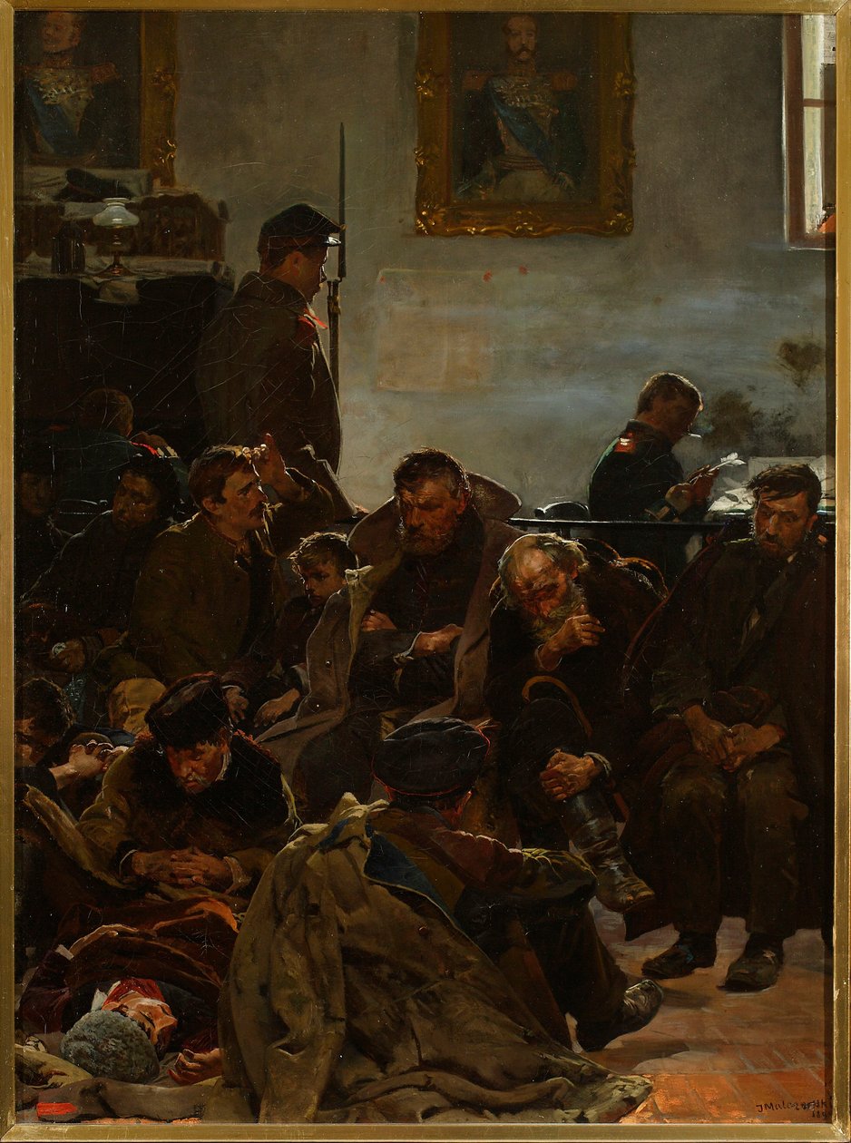 En la etapa (Los deportados a Siberia) de Jacek Malczewski