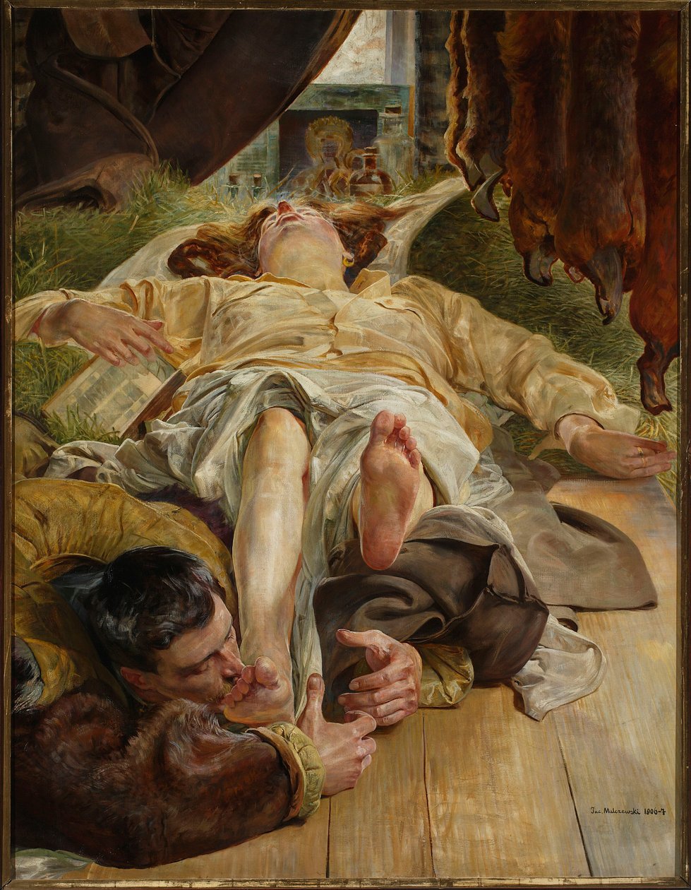 La muerte de Ellenai de Jacek Malczewski