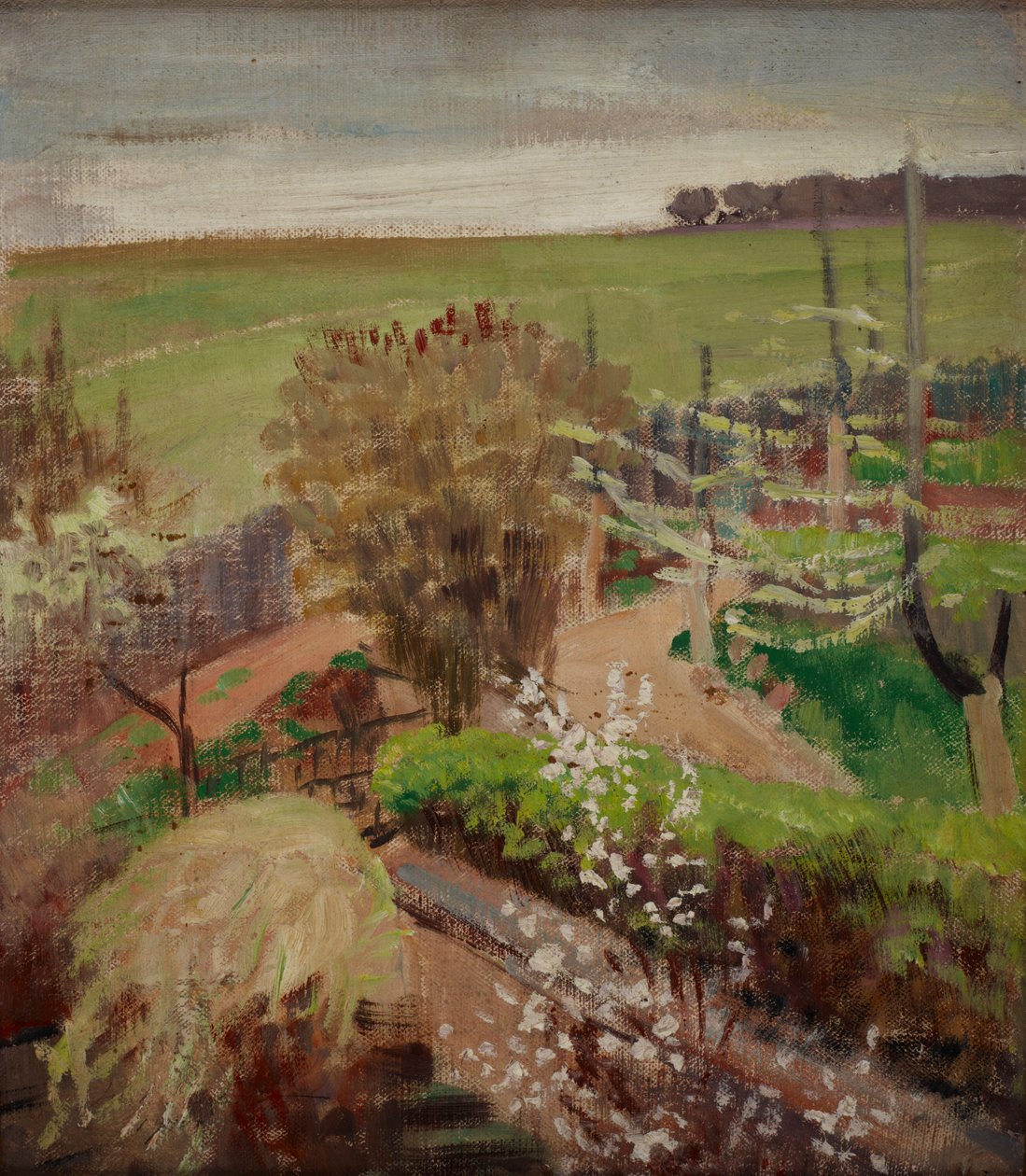 Paisaje primaveral desde el campo de Jacek Malczewski