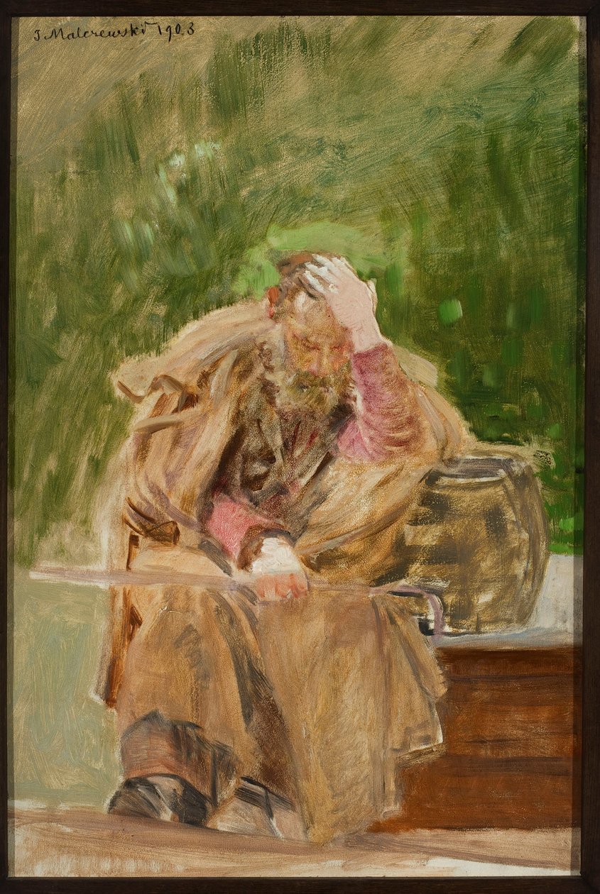 El anciano junto al pozo de Jacek Malczewski