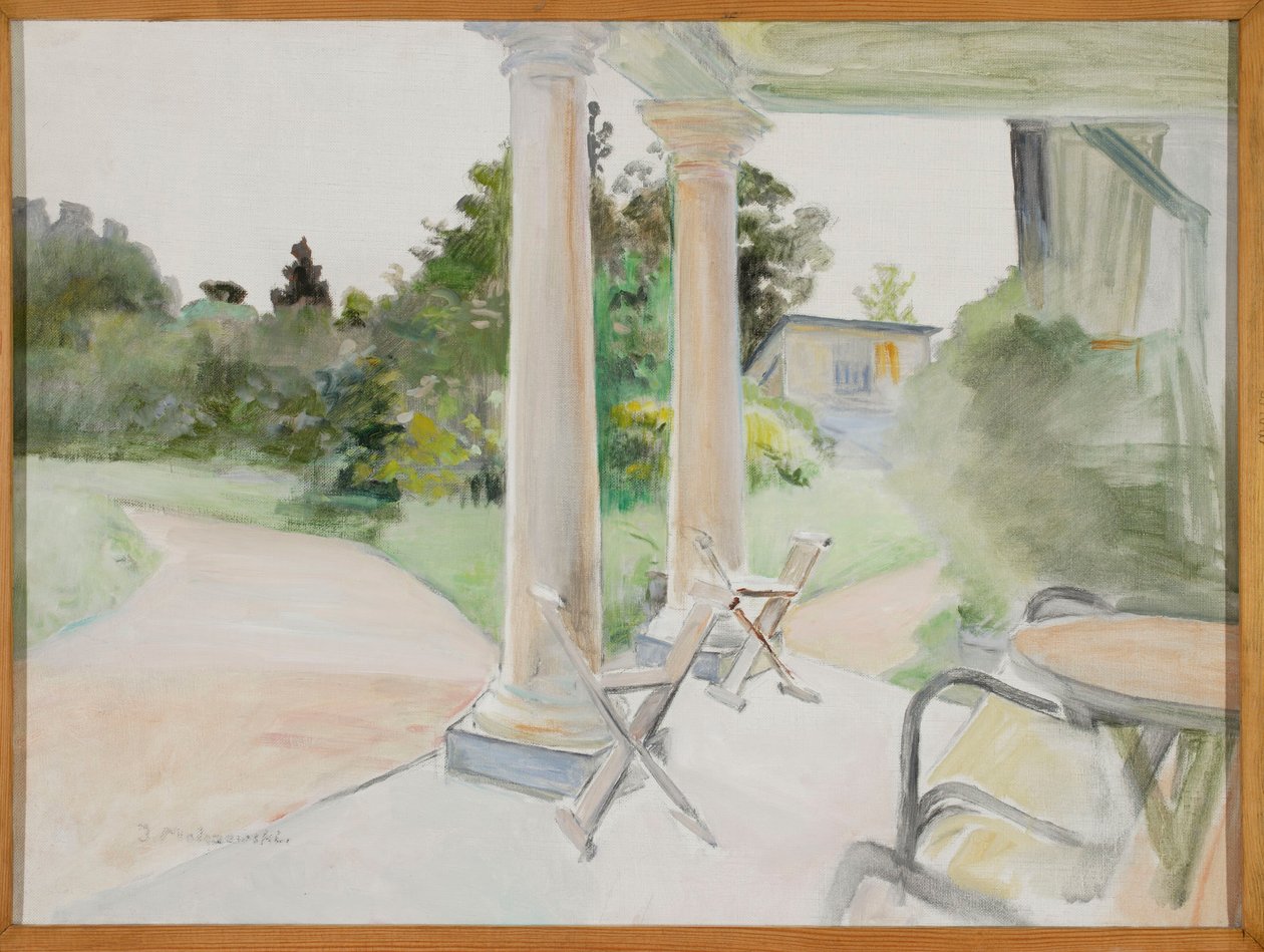 Vista desde el porche en Lusławice de Jacek Malczewski