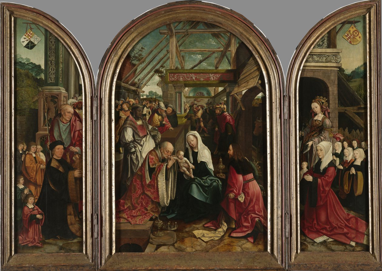 La adoración de los magos, 1517 de Jacob Cornelisz van Oostsanen