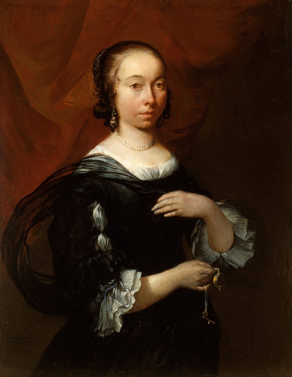 Retrato de una dama, c.1665-70 de Jacob Esselens