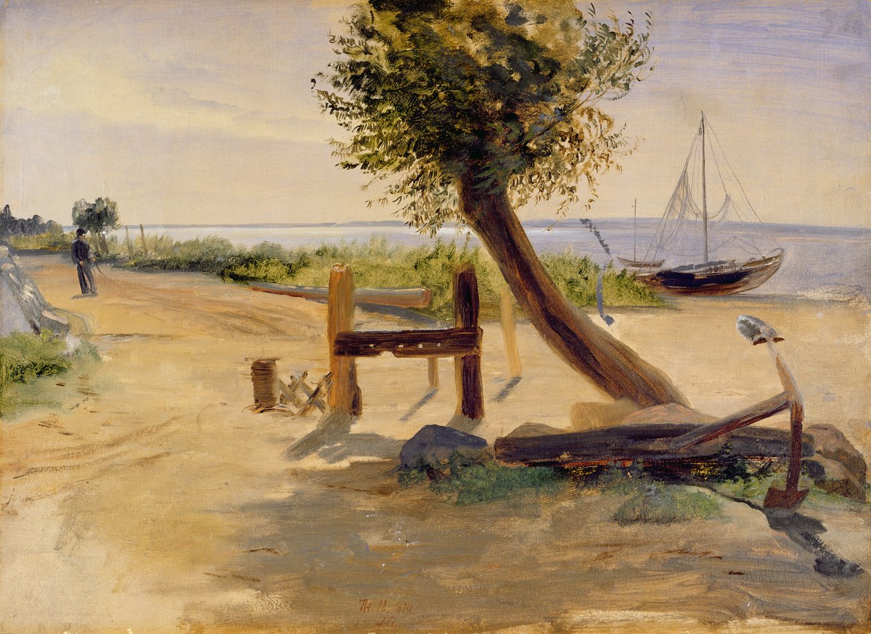 Las orillas del Elba, 1840 de Jacob Gensler
