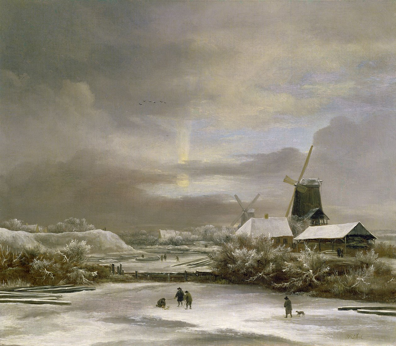 Paisaje de invierno de Jacob van Ruisdael