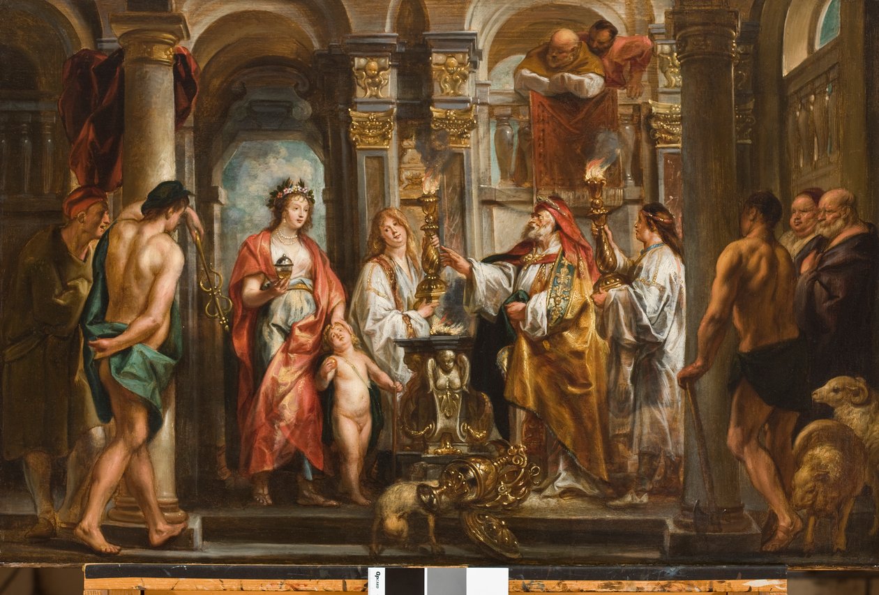 Un oráculo (Tetis y Aquiles ante el oráculo) antes de 1643 de Jacob Jordaens