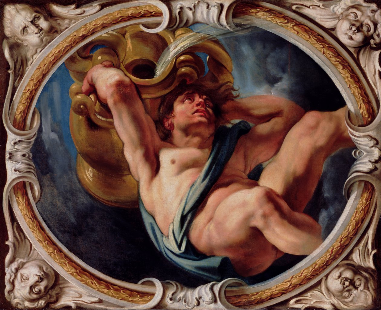 Acuario, de los Signos del Zodiaco de Jacob Jordaens