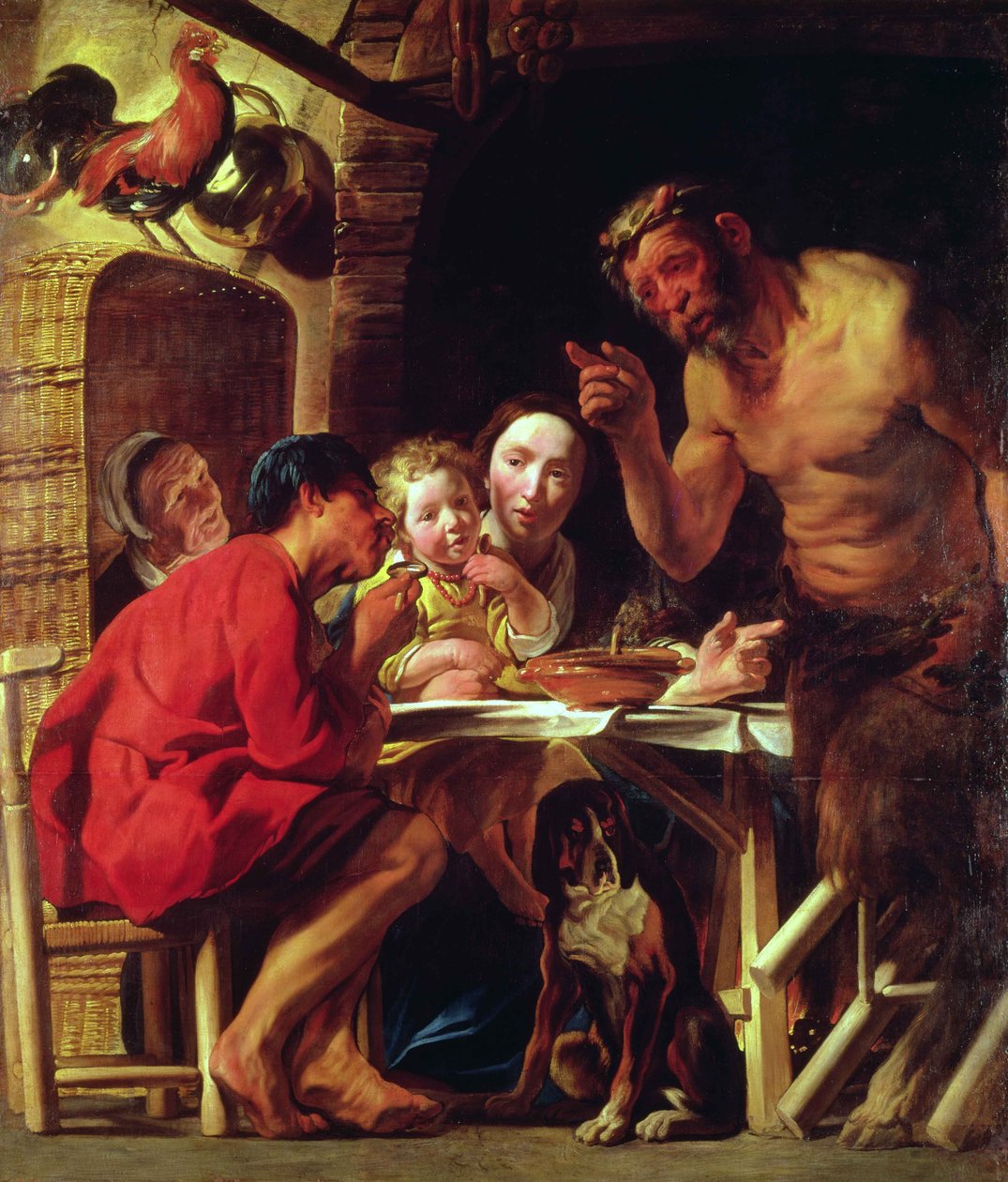 Los campesinos y el sátiro de Jacob Jordaens