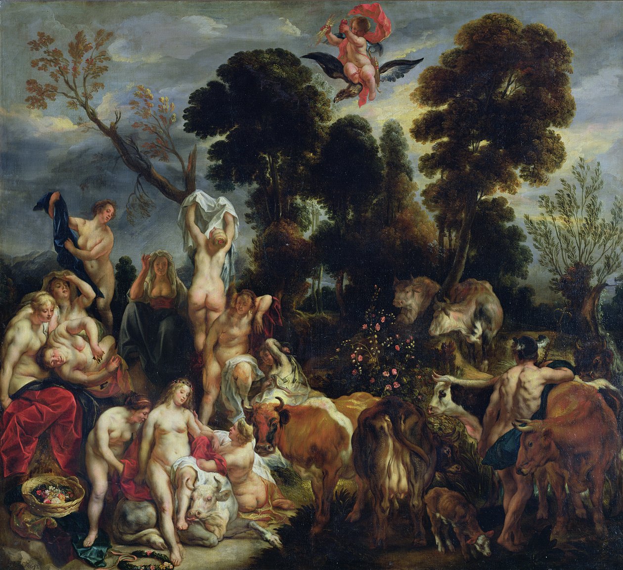 El rapto de Europa, 1643 de Jacob Jordaens