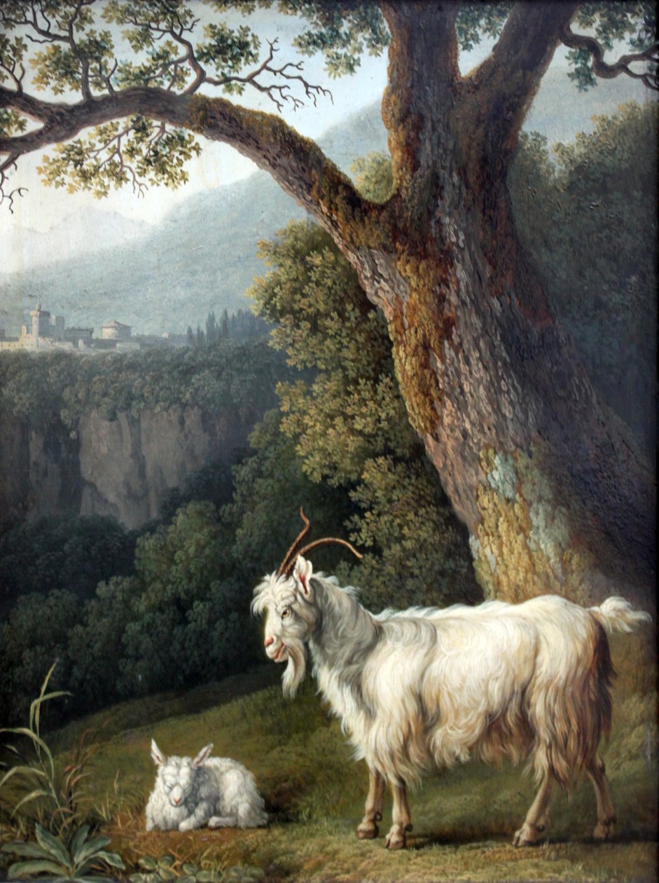 Cabra y cordero de Jacob Philipp Hackert