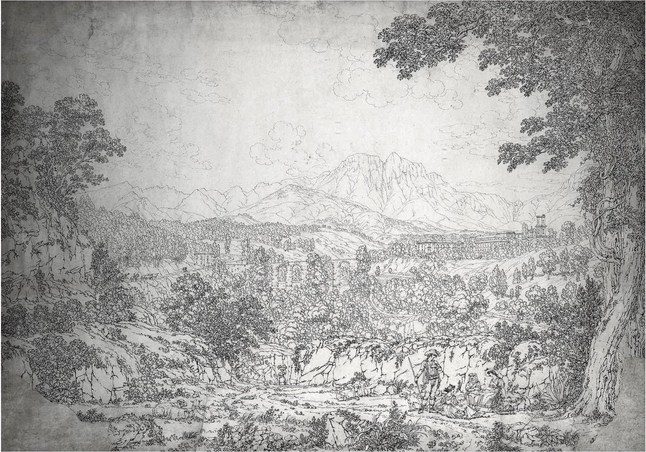 Vista de Cava dei Tirreni de Jacob Philippe Hackert
