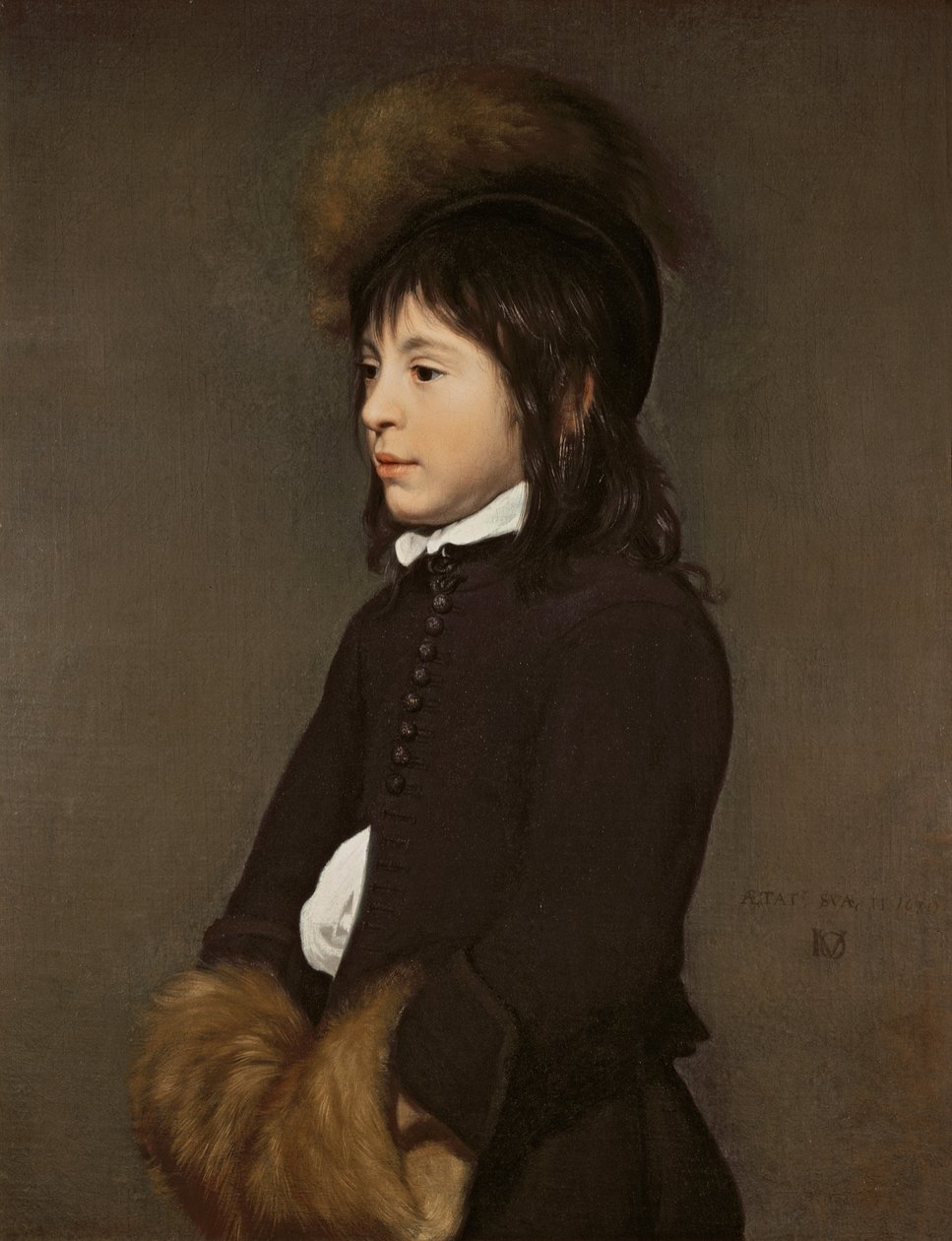 Retrato de un niño de 11 años, 1650 de Jacob van Oost