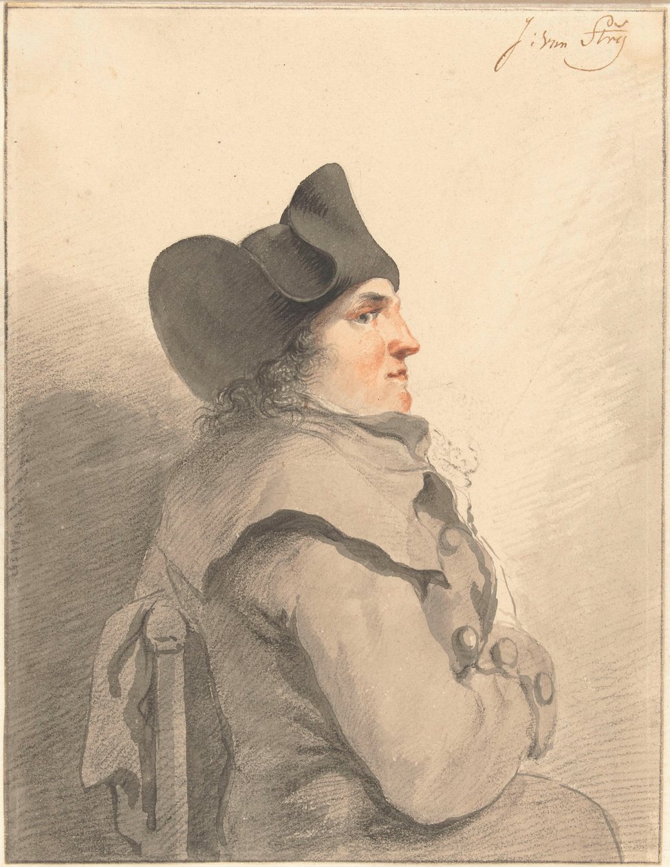 Retrato de un hombre de Jacob van Strij