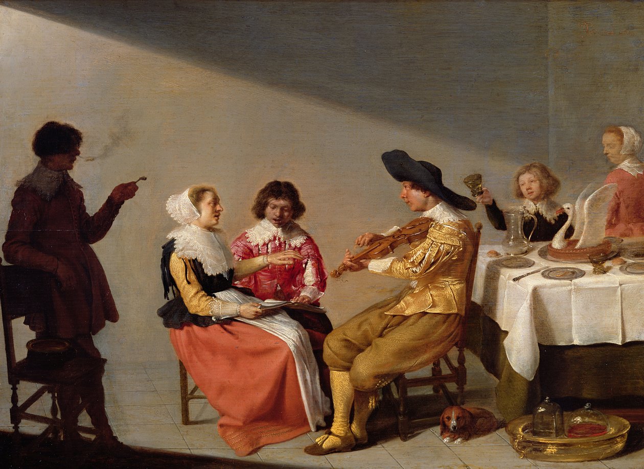 Una fiesta musical, 1631 de Jacob van Velsen
