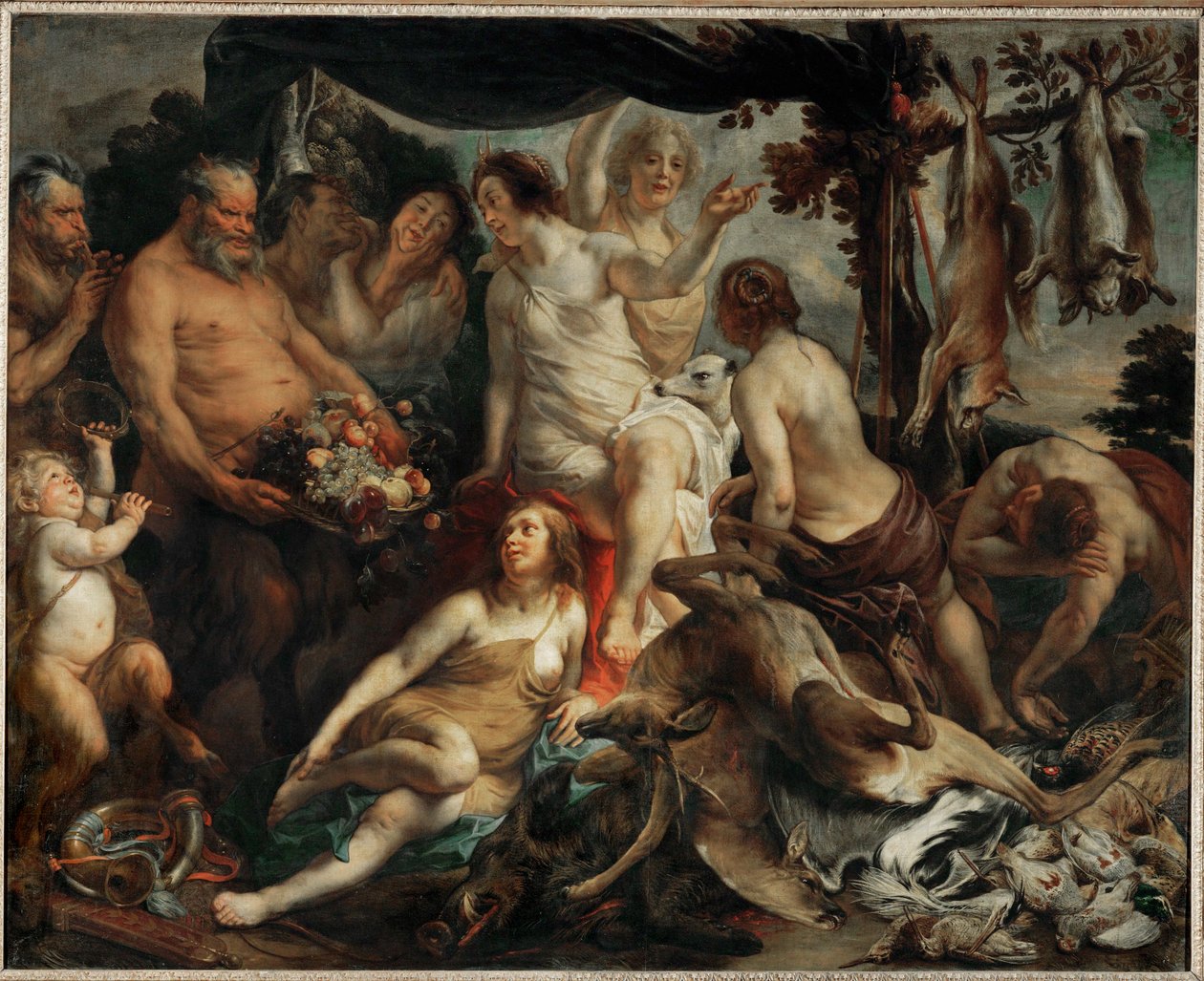 Le repos de Diane chasseresse - Diana descansando tras la caza ... de Jacob (studio of) Jordaens