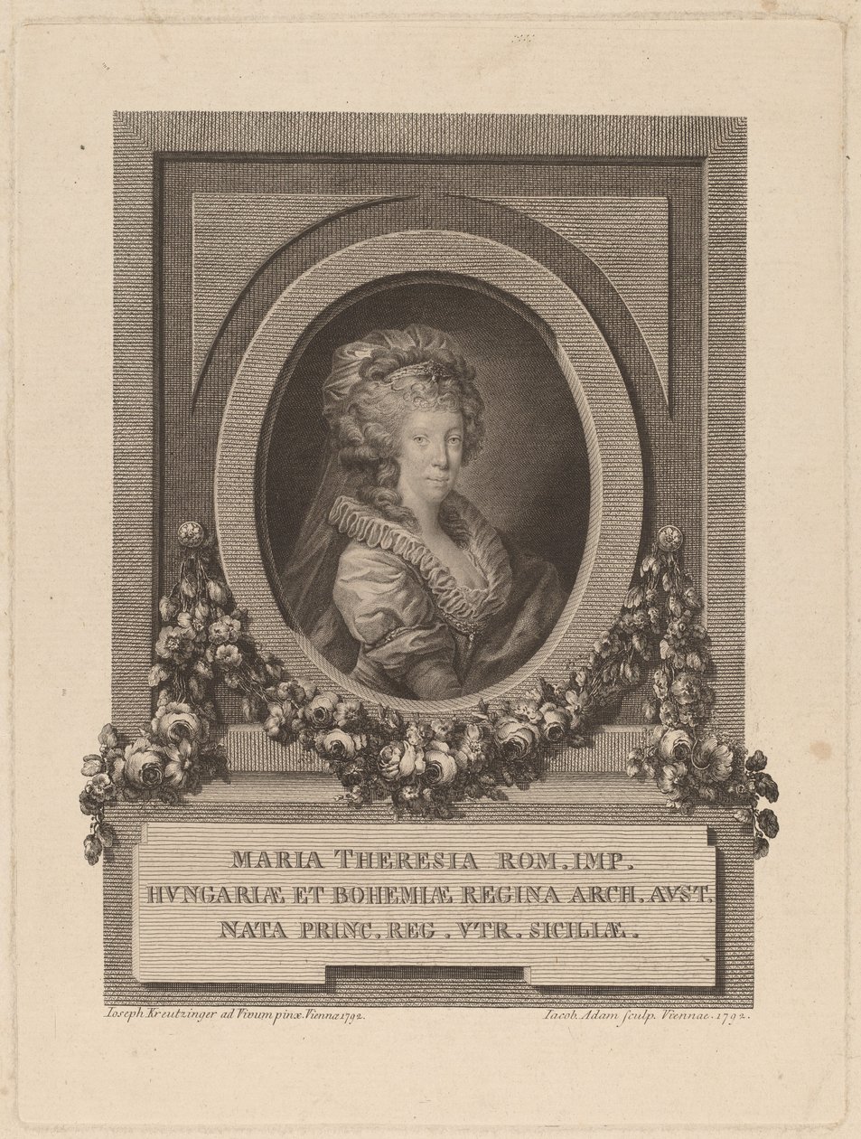 María Teresa, Emperatriz del Sacro Imperio Romano de Jacob Adam after Josef Kreutzinger