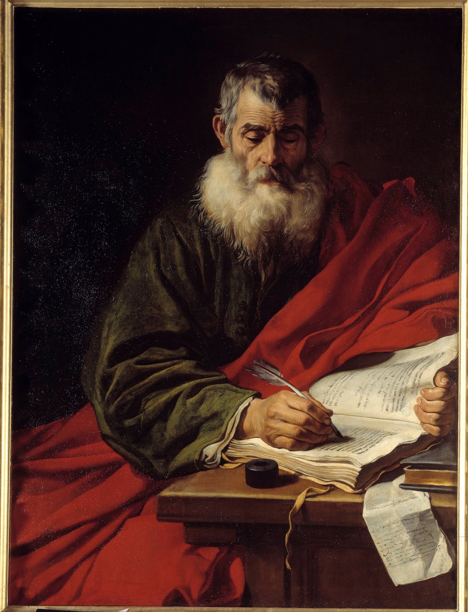 San Pablo escribiendo de Jacob Adriensz Backer