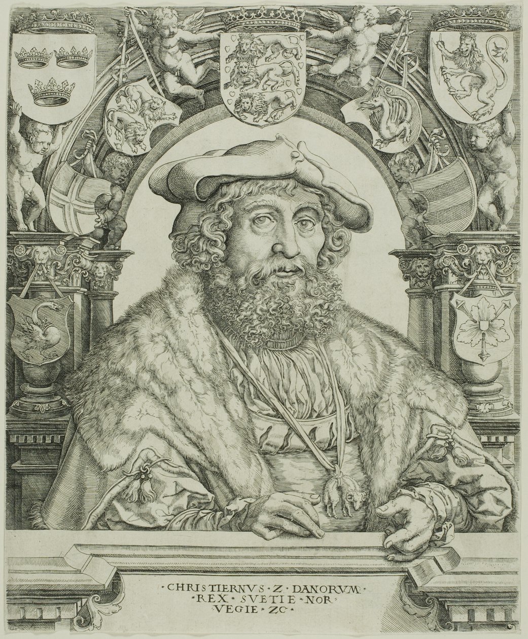 Rey Cristián II de Dinamarca de Jacob Binck