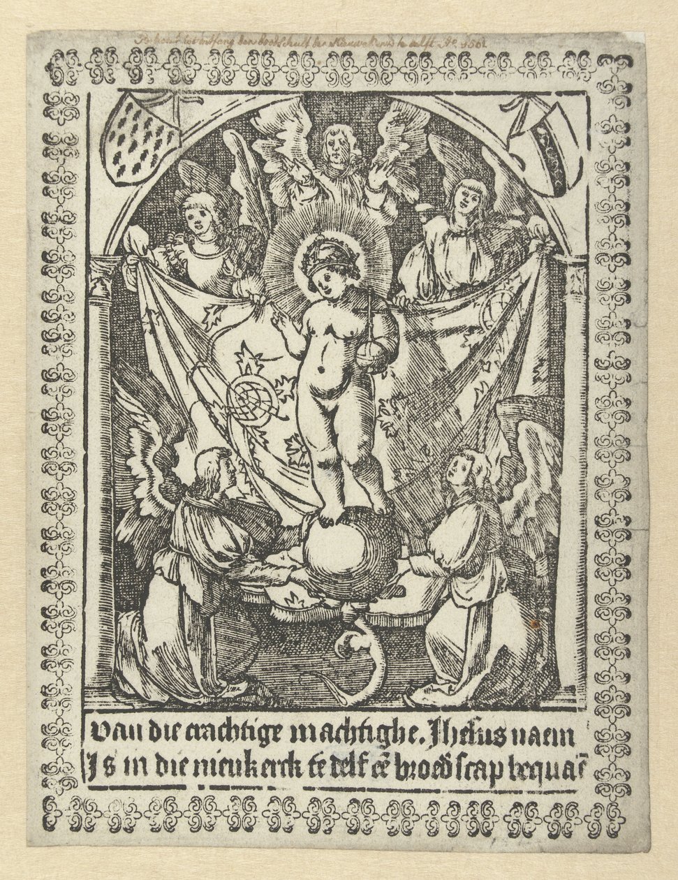 Impresión de oración por la hermandad de Jesús de Jacob Cornelisz van Oostsanen (school of)