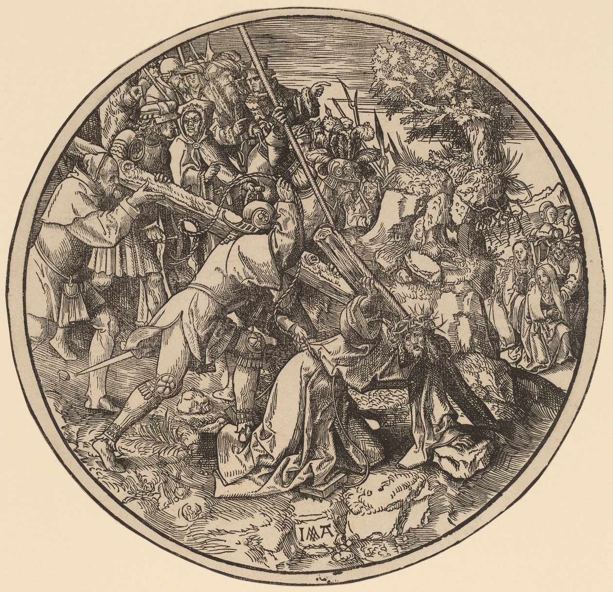 Cristo llevando la cruz de Jacob Cornelisz van Oostsanen