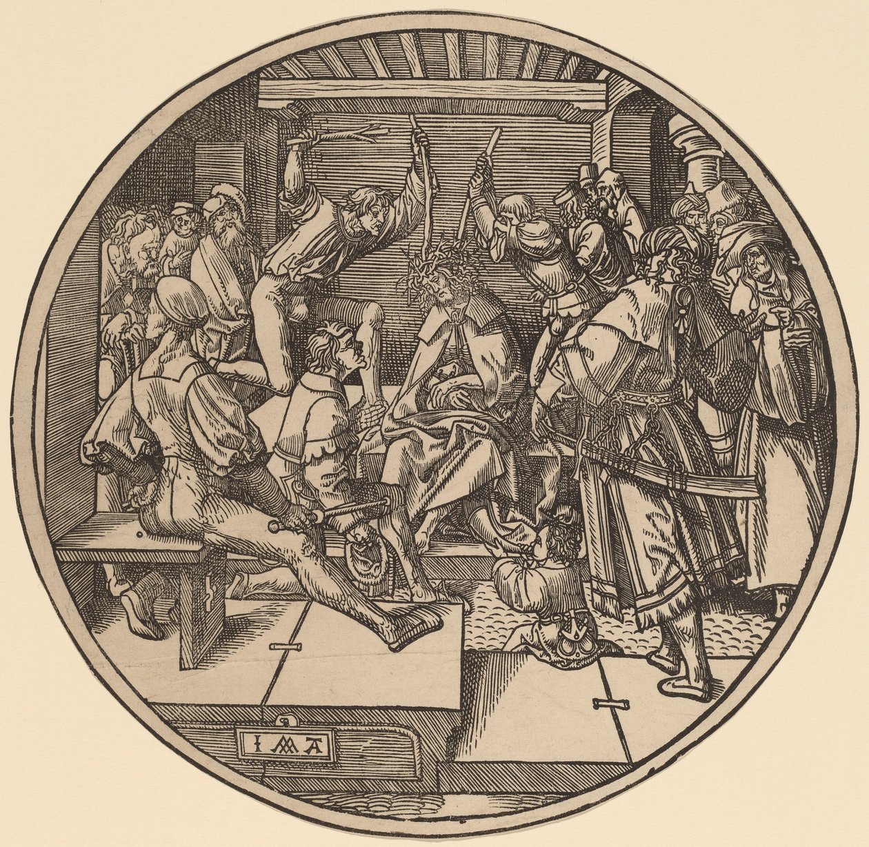 Cristo coronado de espinas de Jacob Cornelisz van Oostsanen