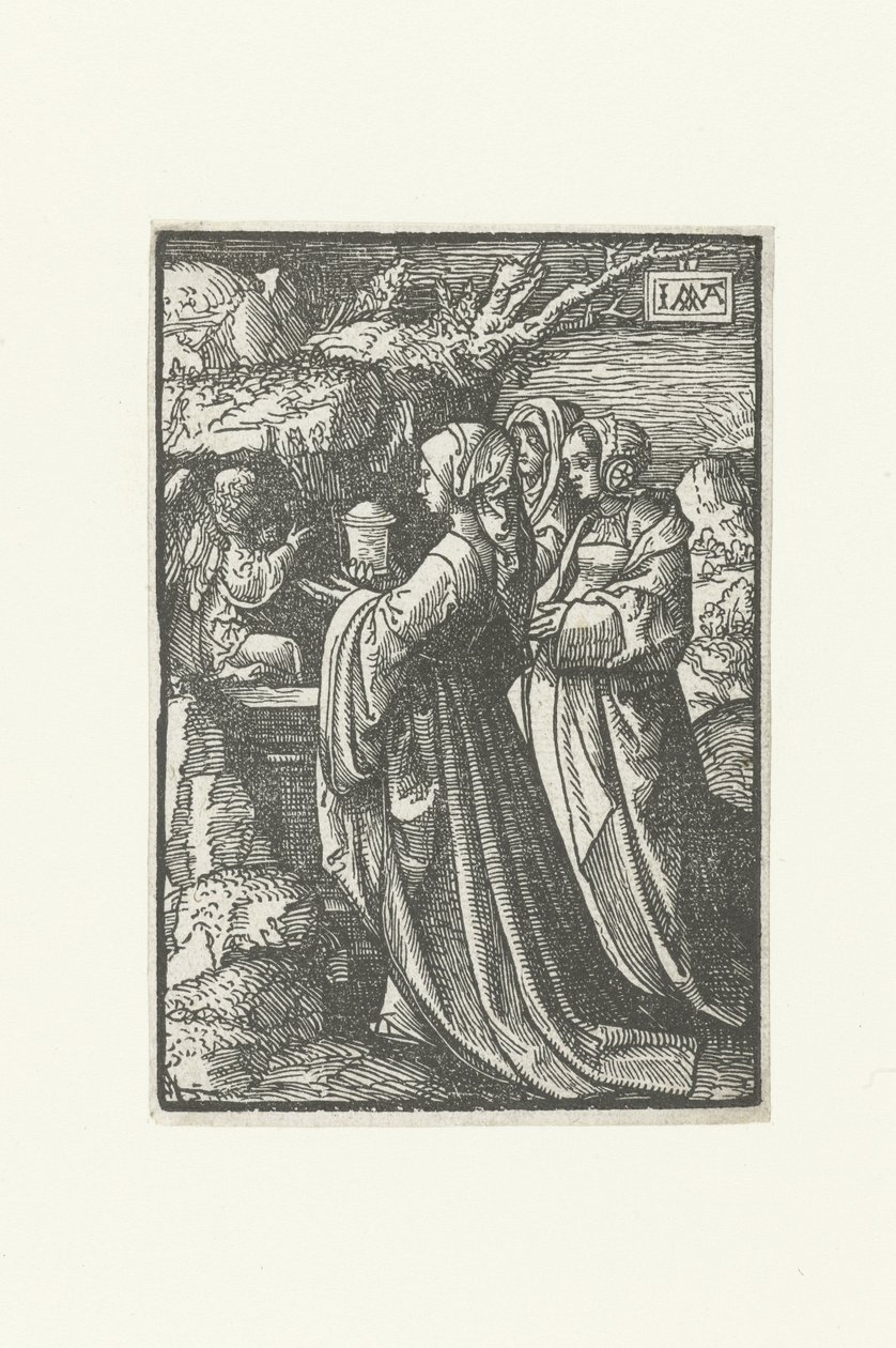 Las Tres Marías en la Tumba Vacía La pequeña pasión (título de la serie) de Jacob Cornelisz van Oostsanen