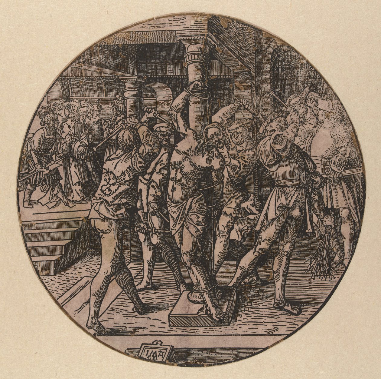 Azote de Cristo The Round Passion (título de la serie) de Jacob Cornelisz van Oostsanen