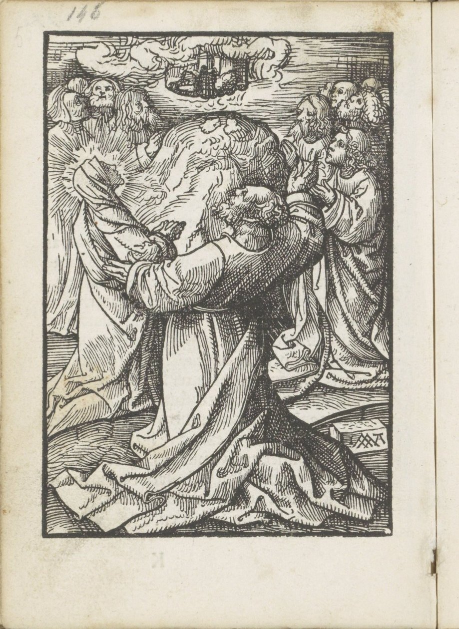 Día de la Ascensión La pequeña pasión (título de la serie) de Jacob Cornelisz van Oostsanen