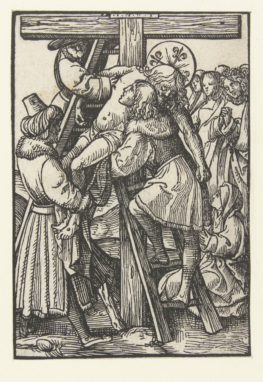 Descenso de la Cruz La pequeña pasión (título de la serie) de Jacob Cornelisz van Oostsanen