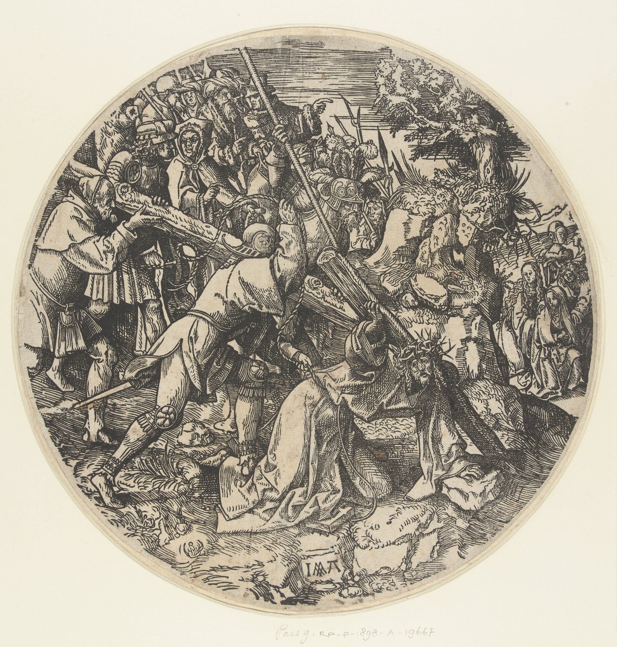 llevando la cruz The Round Passion (título de la serie) de Jacob Cornelisz van Oostsanen