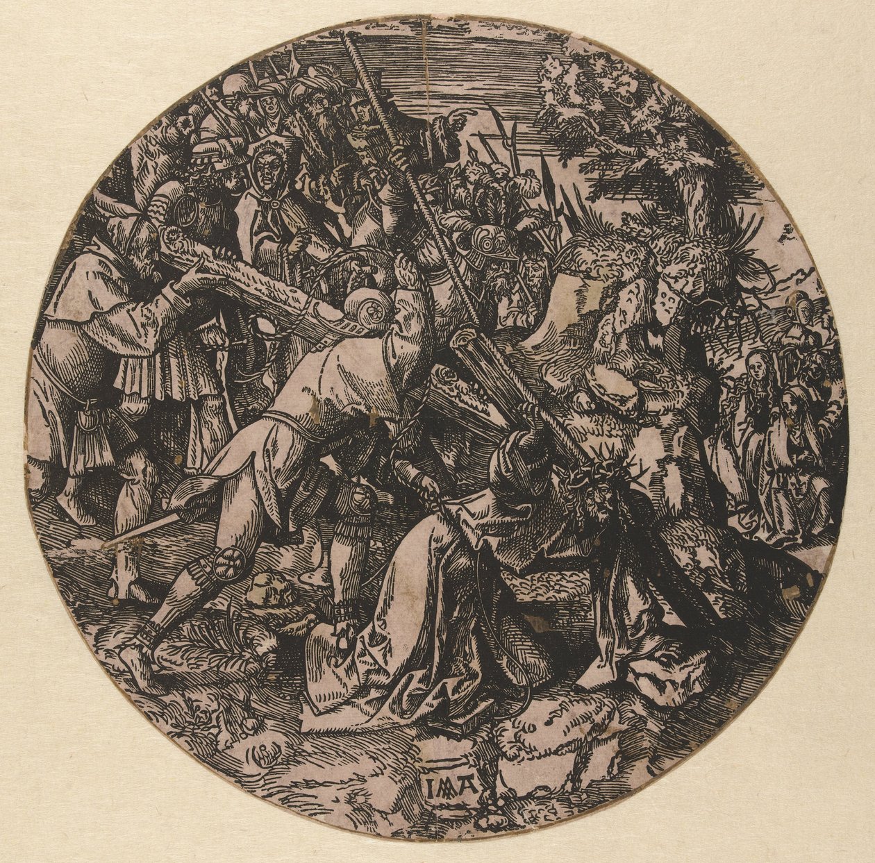llevando la cruz The Round Passion (título de la serie) de Jacob Cornelisz van Oostsanen