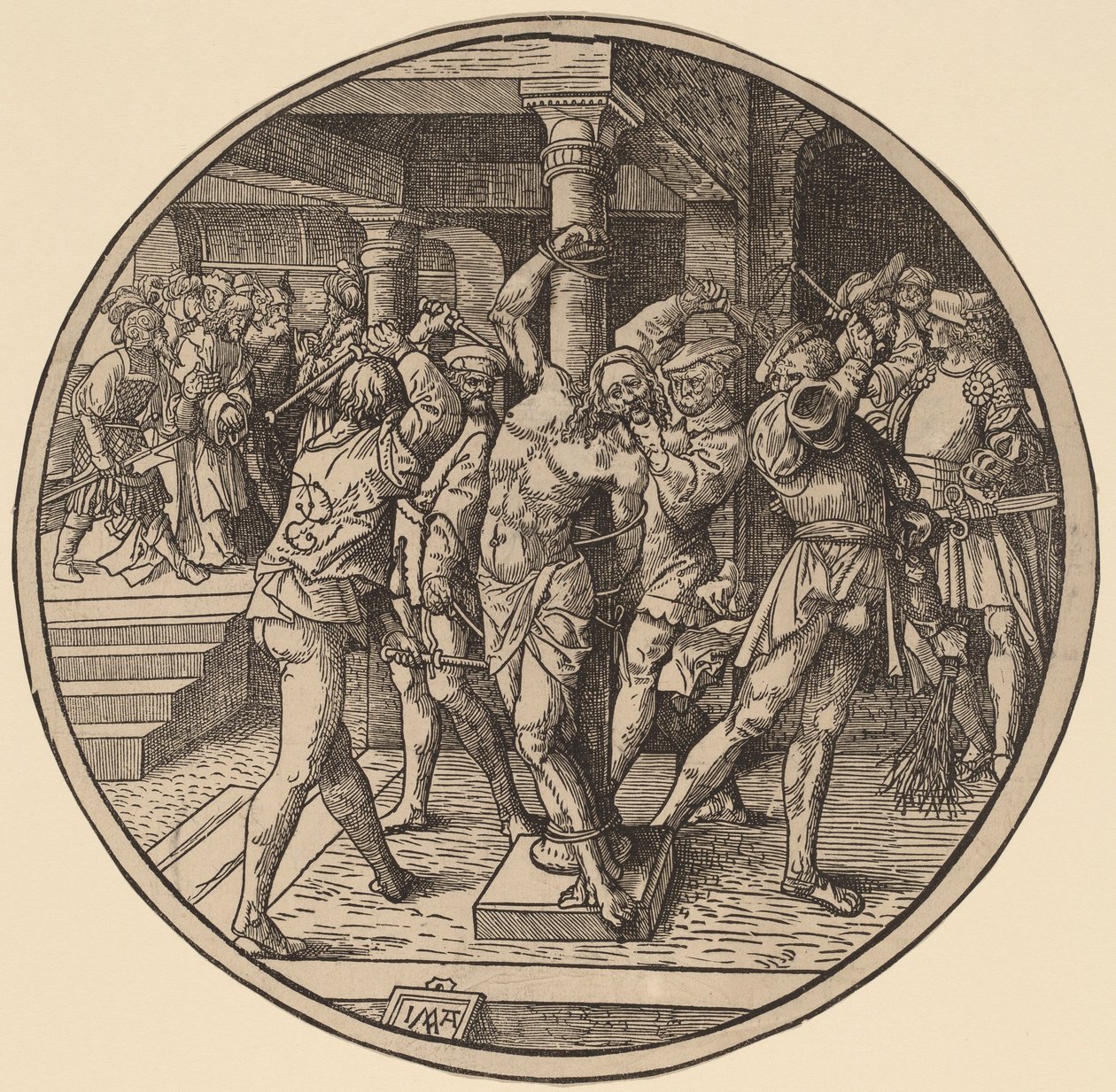 La Flagelación de Cristo y Cristo Ante Pilato de Jacob Cornelisz van Oostsanen