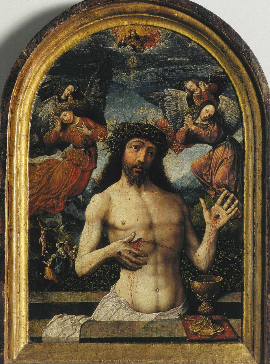 El hombre de los dolores de Jacob Cornelisz van Oostsanen
