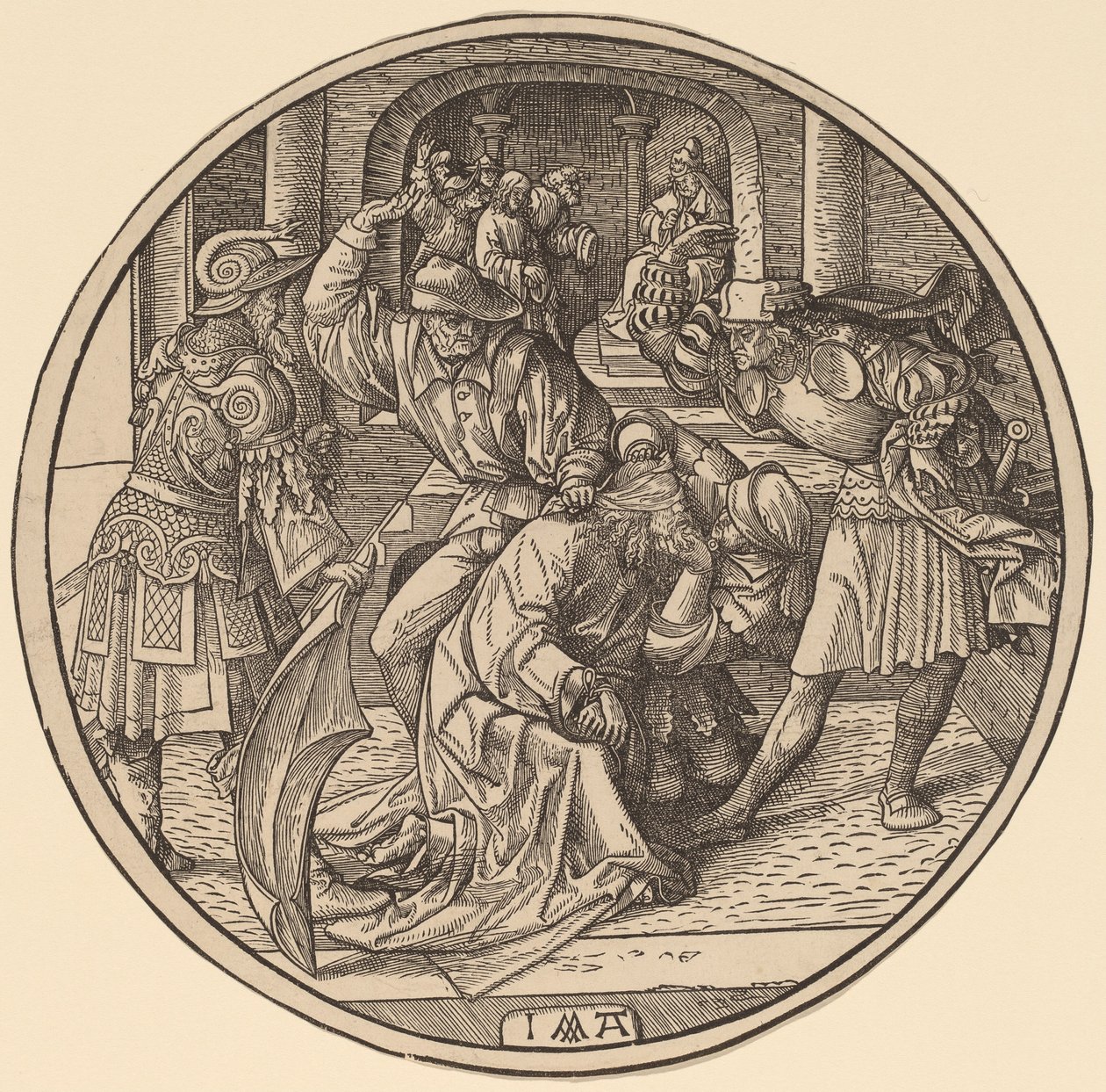 La burla de Cristo y Cristo ante Caifás de Jacob Cornelisz van Oostsanen