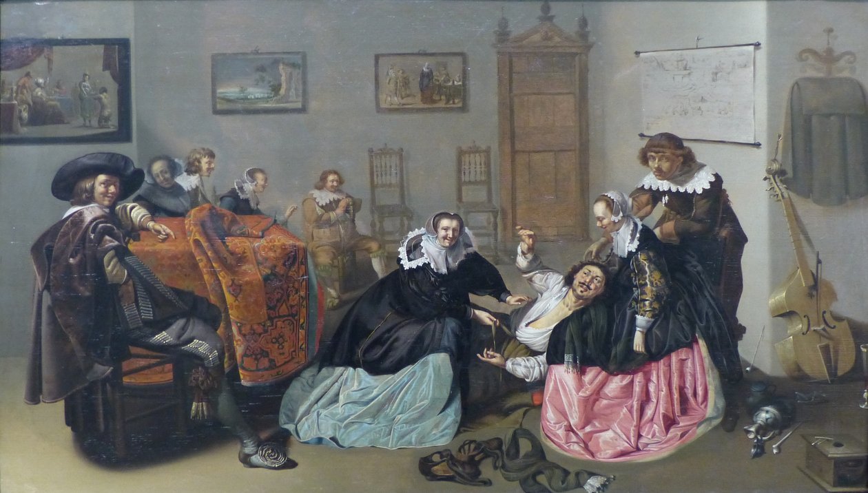 Francés: Scène galante Brothel Scene de Jacob Duck