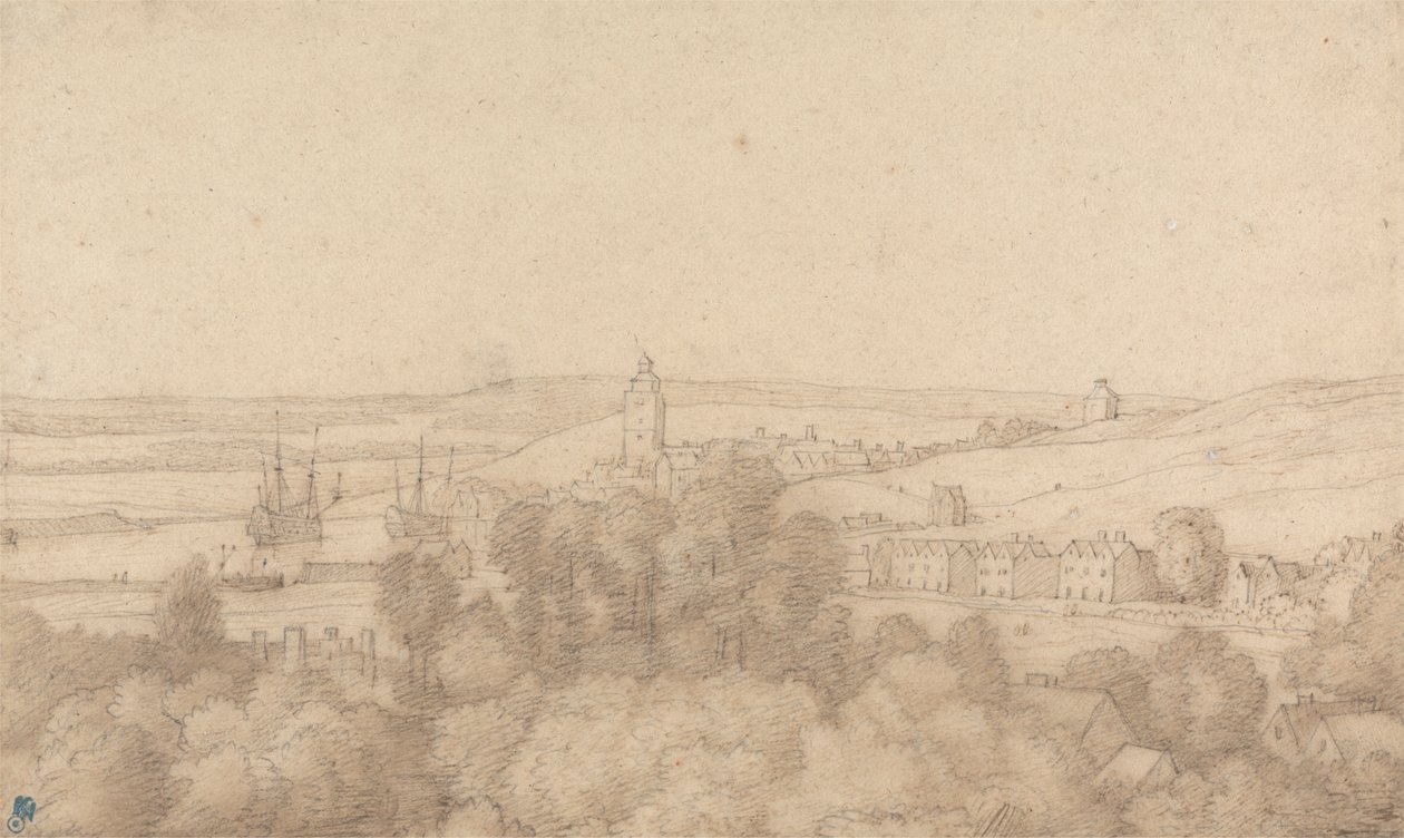 Vista de Chatham desde el oeste de Jacob Esselens