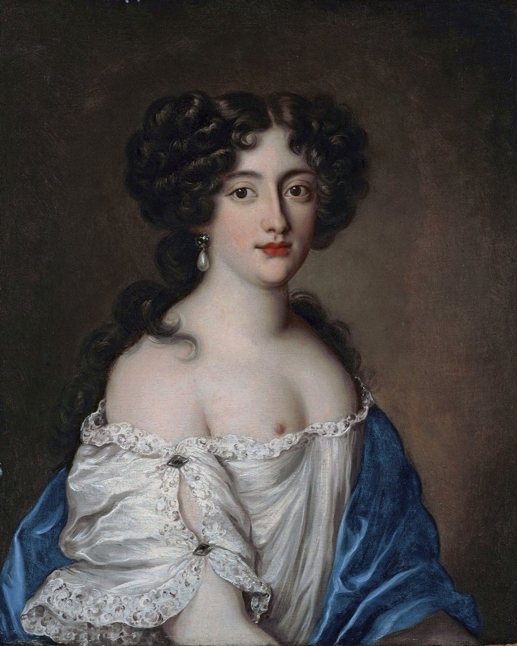Francés: Portrait de Hortense Mancini, duchesse de Mazarin, comme Aphrodite Retrato de Hortense Mancini (1646-1699), duquesa de Mazarino, como Afrodita de Jacob Ferdinand Voet