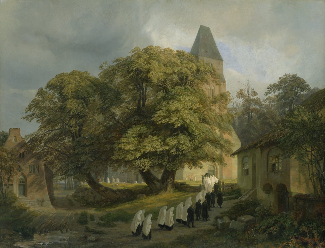 Cementerio de Elstorf, cerca de Hamburgo, 1837 de Jacob Gensler